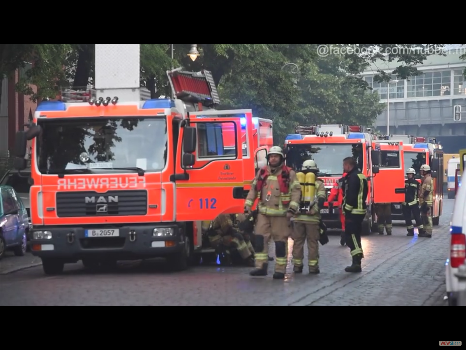 Feuerwehr-Großeinsatz in der Reichenberger Str. 29