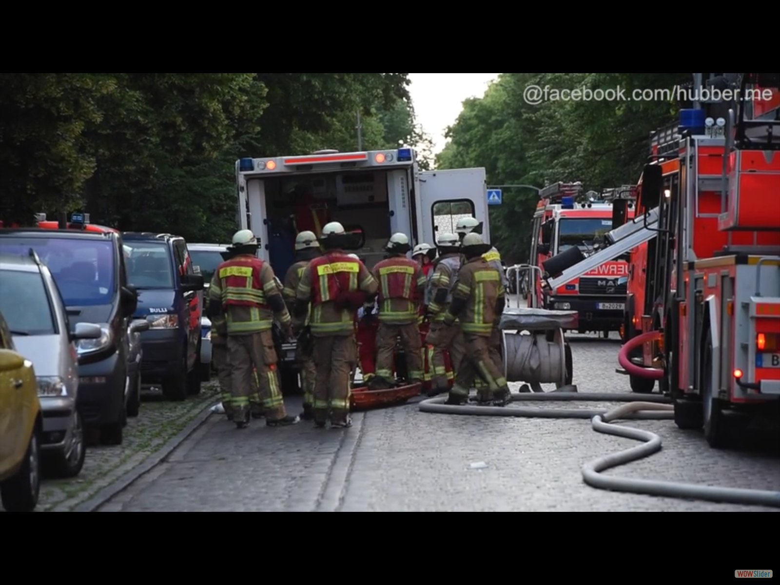 Feuerwehr-Großeinsatz in der Reichenberger Str. 29